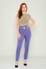 Explosion High Waist Casual Trousers Black Red Khaki Lavender Lavender