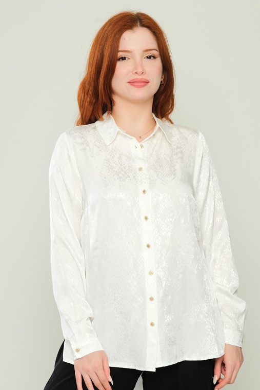 Detective Casual Blouses Black Camel Ecru