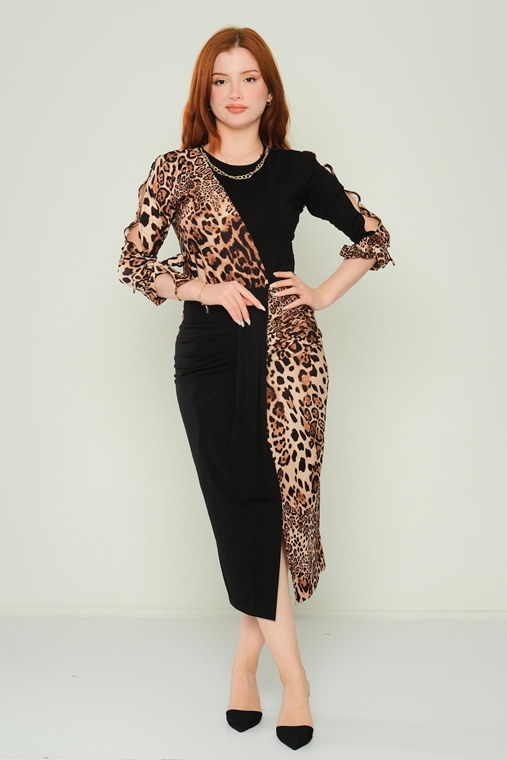 Dimare Casual Dresses Leopard