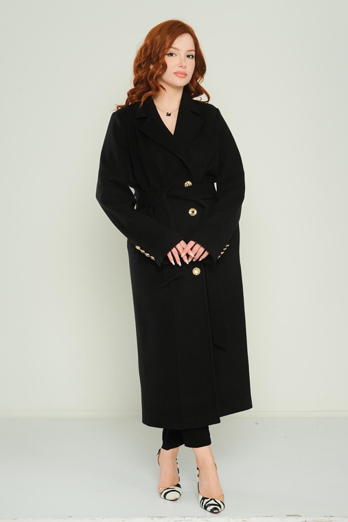 Dolce Bella Casual Woman Coats Black Camel Hazelnut Stone light