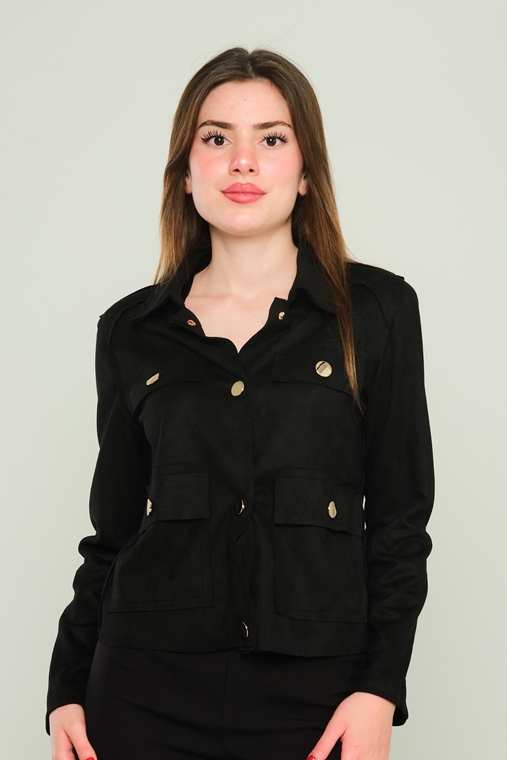 Miarte Casual Jackets Black Brown Beige