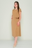 Miarte Knee Lenght Casual Dresses Black Camel цвет верблюда