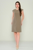 Selen Casual Dresses Black Beige Camel Fuchsia Ecru Khaki Khaki