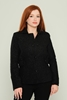 Selen Blazer Work Wear Jackets Pullu-Siyah