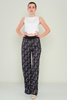 Explosion High Waist Casual Trousers Brown Navy Khaki أزرق غامق