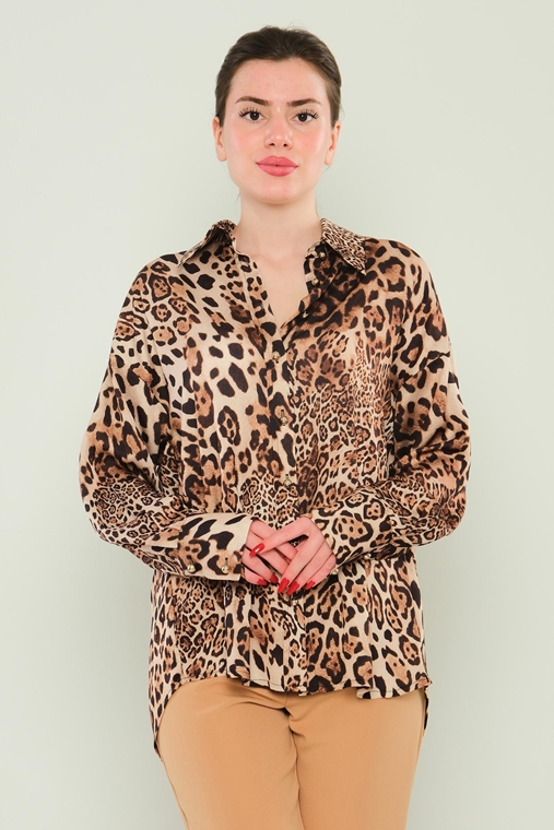 Dimare Casual Blouses Leopard