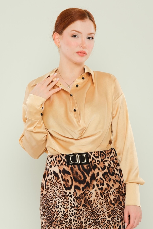 Dimare Casual Blouses Gold