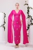 Odrella Night Wear Evening Dresses Black Fuchsia Sax Fuchsia