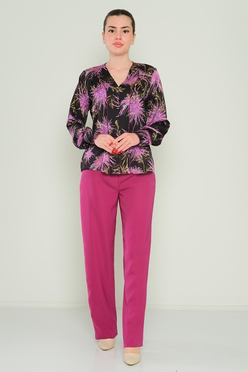 Dimare Casual Trousers Fuchsia