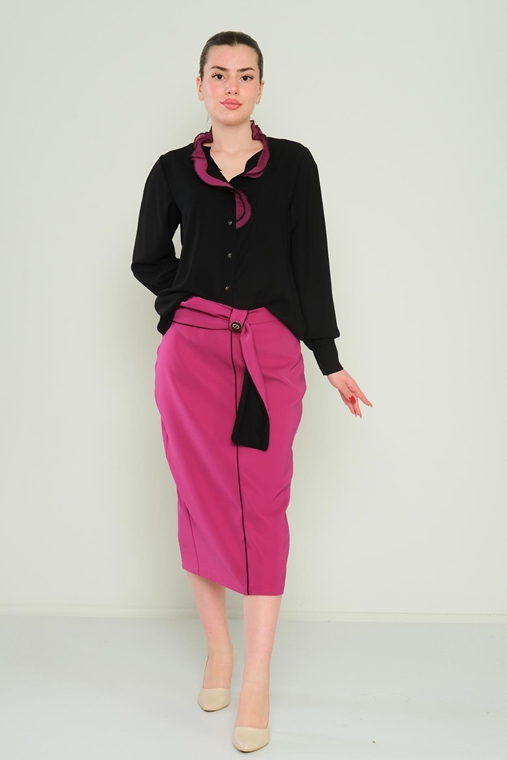 Dimare Casual Skirts Fuchsia