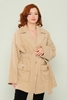 Dolce Bella Casual Woman Coats Black Beige Бежевый