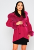 Tosato Short Casual Woman Coats Black White Green Bordeux Beige Fuchsia Ecru Beige Dark Green Light Tan Baby Blue Fuchsia