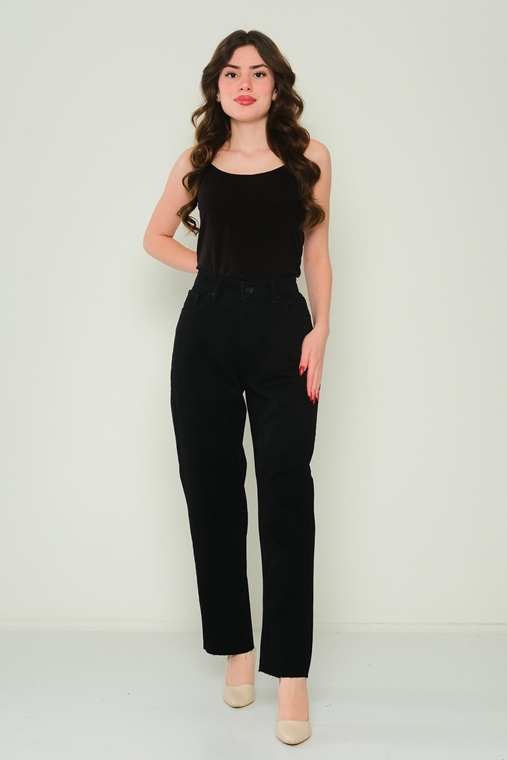 Hit Me Up High Waist Casual Trousers Black