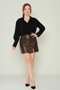 Zanzi Casual Skirts Black Brown Beige Camel Brown