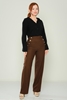 Mees Casual Trousers Black Red Brown بنى