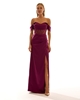 Hot Contact Night Wear Evening Dresses Black Navy Fuchsia Powder Sax Plum Emerald Koyu Mor