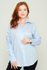 Mees Casual Blouses White Blue Mavi