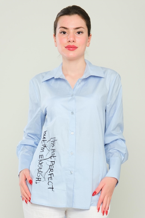 Mees Casual Blouses Blue