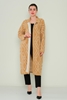 Pitiryko Open-Ended Casual Cardigans Camel