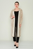 Pitiryko Open-Ended Casual Cardigans Mink