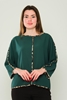 Favori Long Sleeve Casual Blouses Black Green Grey Brown Bordeux зеленый