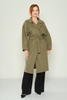 Dolce Bella Casual Woman Coats Black Camel Ecru Khaki Stone Khaki