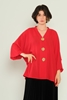 Lila Rose Long Sleeve Casual Blouses Black Red Green Beige Ecru أحمر