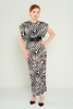 Lila Rose Maxi Casual Dresses Leopard Sax Beige-Leopard Zebra Zebra