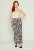 Lila Rose Casual Skirts Leopard Beige-Leopard Zebra Zebra