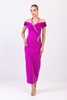 Elit Bella Night Wear Evening Dresses Black Red Purple Caramel Petroleum أرجواني