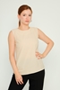 Fimore Casual Blouses Black Red White Beige Powder Sax اللون البيج