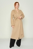 Dolce Bella Casual Woman Coats Black Beige