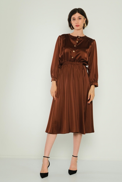 Sandrom Casual Dresses Black Brown Camel