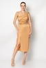 Rengin Night Wear Evening Dresses Red Camel Stone Peanut Camel