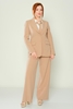 Detective Casual Suits Black Red Beige Beige