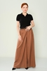 Mees Casual Trousers Black Red Camel لون الجمل