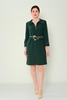 Favori Knee Lenght Casual Dresses Black Green Grey Bordeux Camel Green