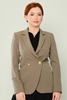 Selen Blazer Work Wear Jackets Khaki