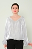 Green Country Casual Blouses Black Red White Beige Mink Grey