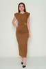 Lila Rose Maxi Sleevless Casual Dresses Brown