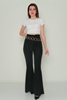 Lila Rose High Waist Casual Trousers Green