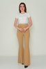 Lila Rose High Waist Casual Trousers Gold