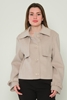 Dolce Bella Short Street Wear Woman Coats Hazelnut