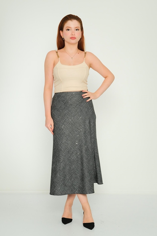 Fimore Casual Skirts Black Brown Navy