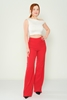 Explosion High Waist Casual Trousers Black Red Brown Khaki Lavender красный