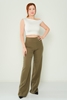 Explosion High Waist Casual Trousers Black Red Brown Khaki Lavender Haki