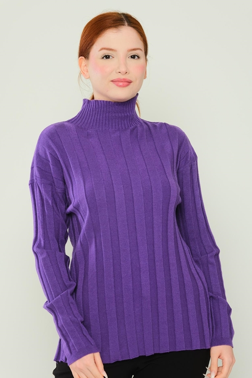 Explosion Long Sleeve Casual Blouses Purple