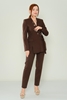 Green Country Casual Suits Black Brown Mink Kahverengi