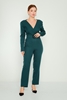 Two'e Casual Jumpsuits Black Plum Emerald لون أرجواني