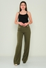 Explosion High Waist Casual Trousers Black Bordeux Khaki Lavender Khaki